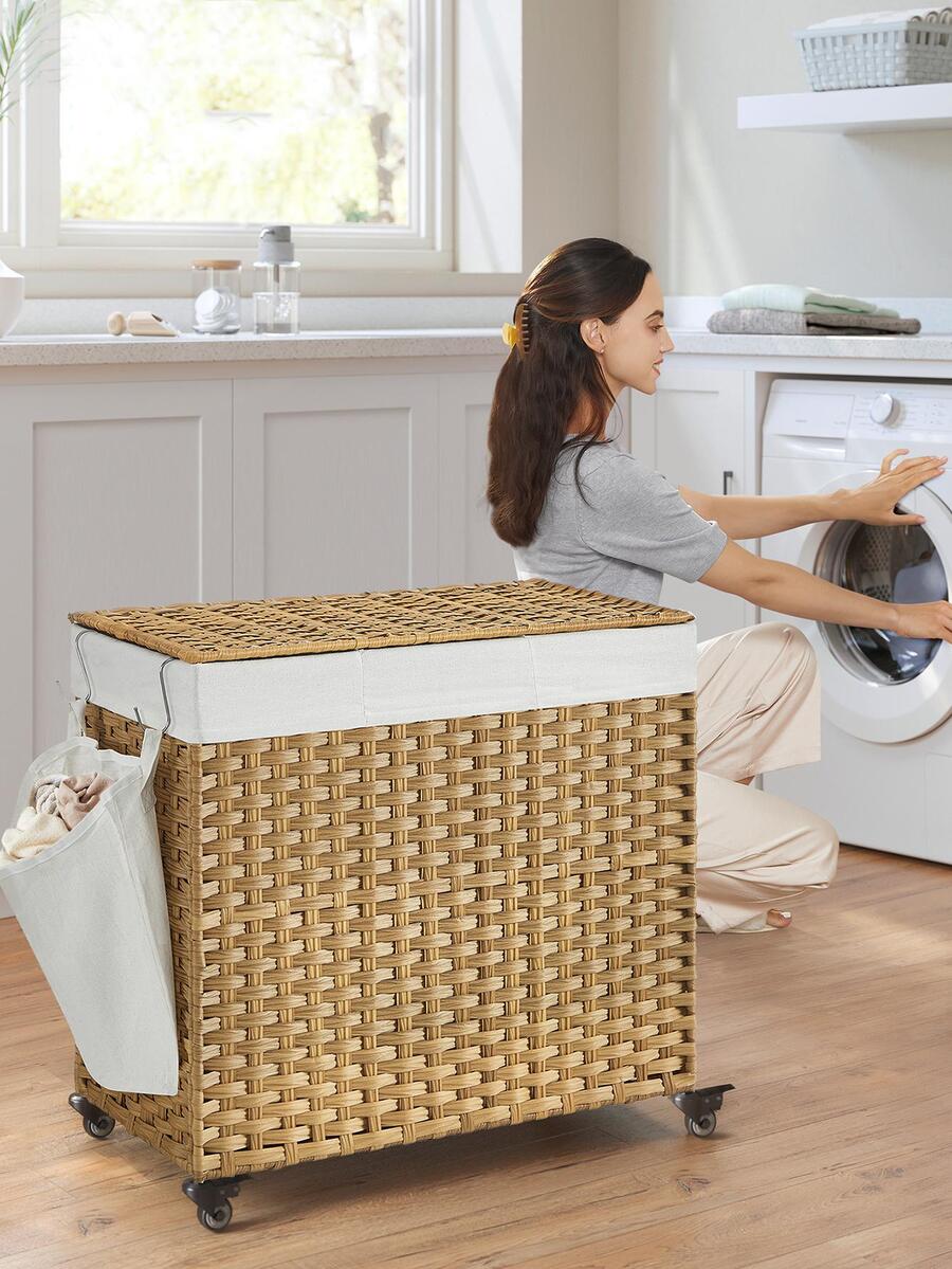 Rattan Plant Basket - Wasmand met deksel, 42,3 gallon (160