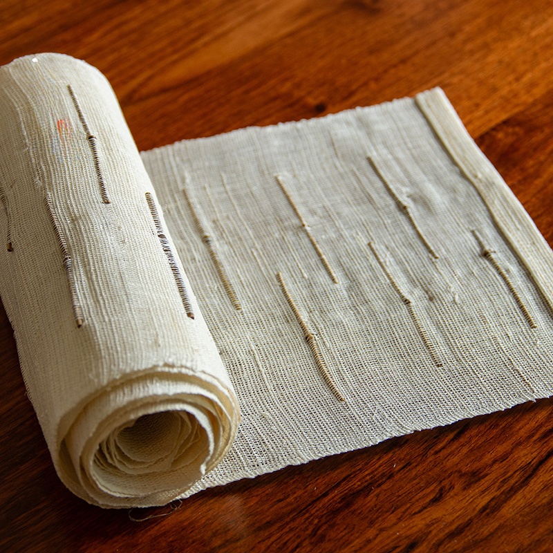 Linen Table Runner - Handgemaakt Chinees theeceremonie tafellaken, linnen materiaal,
