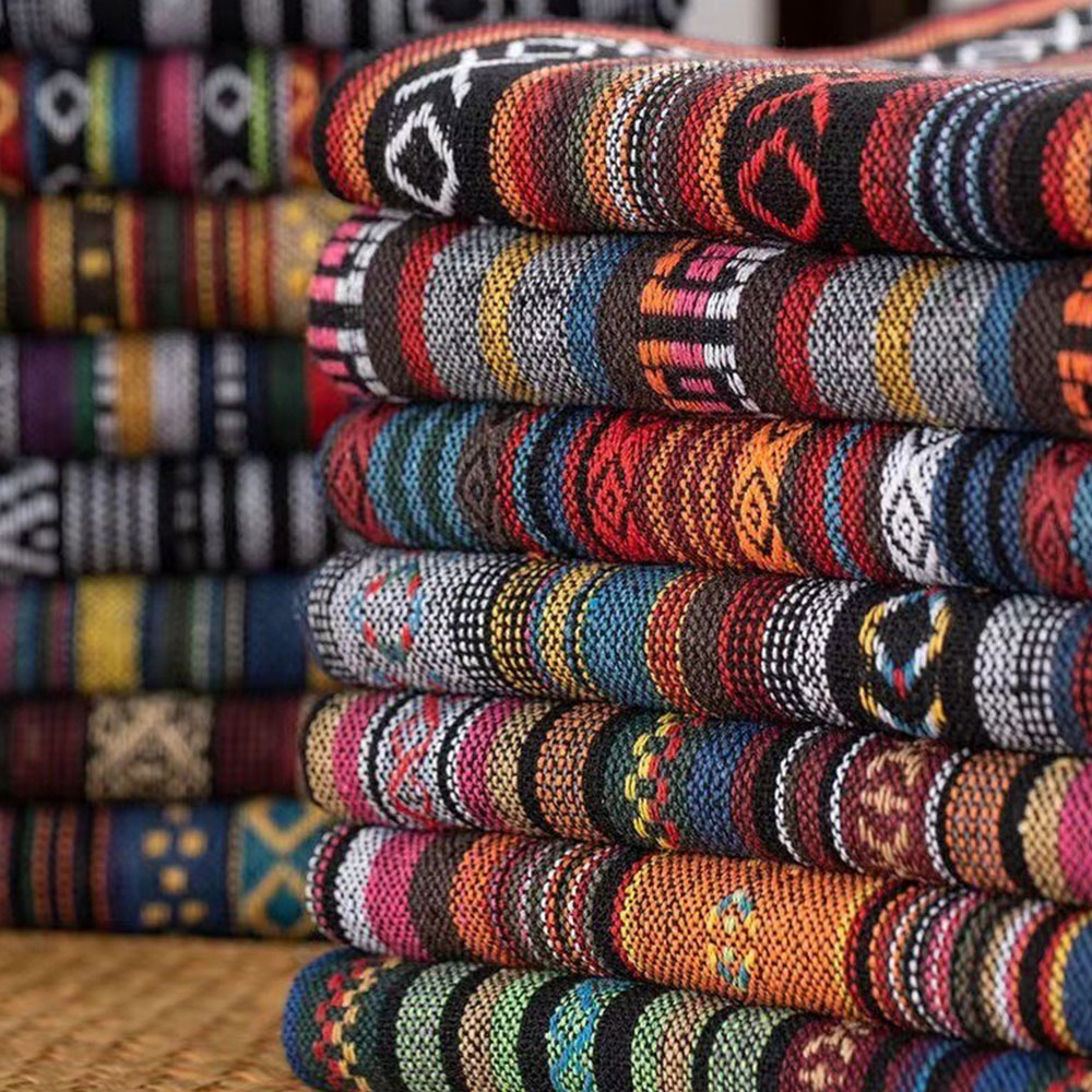 Linen Table Runner - Etnische stijl katoen linnen stof textiel