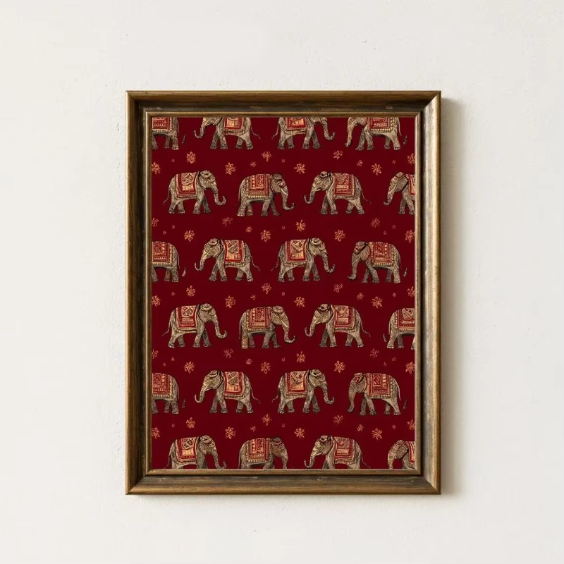 Indische Olifant Patroonprint, - Home Decor Indonesia recensie en prijs