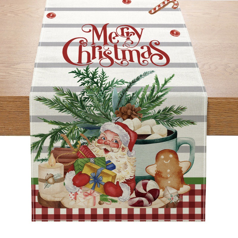 Kersttafelloper Nieuw Kerstdec - Linen Table Runner recensie en prijs