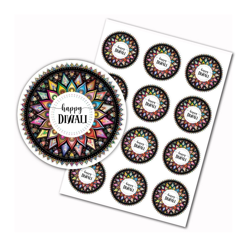 Happy Diwali Stickers Indian F - Home Decor Indonesia recensie en prijs