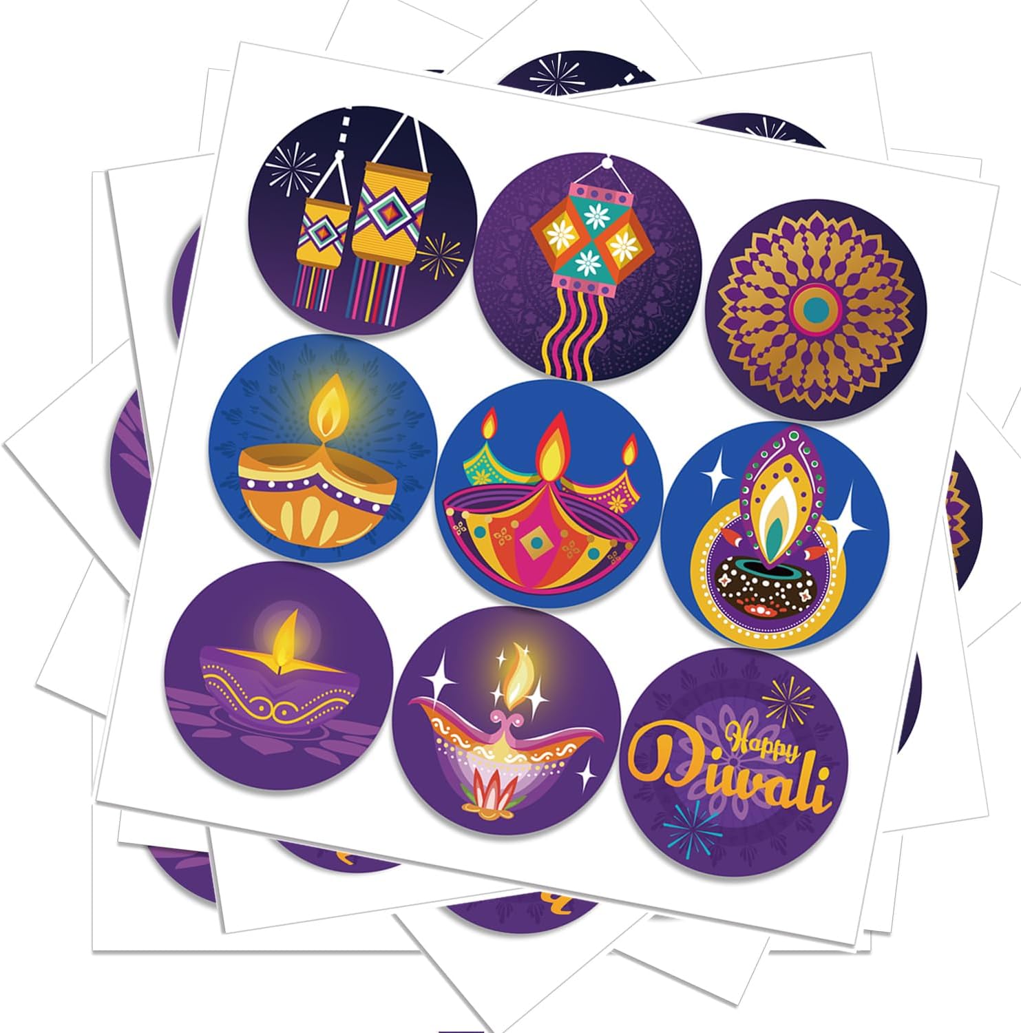 Happy Diwali Stickers Indian F - Home Decor Indonesia recensie en prijs