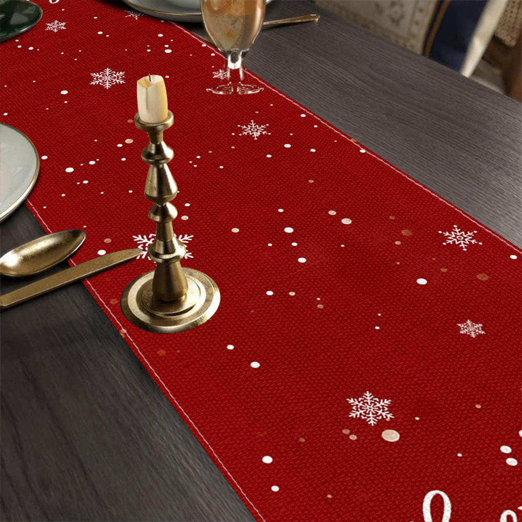 Feestelijke bloemen kerst tafe - Linen Table Runner recensie en prijs
